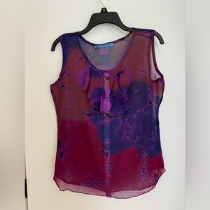 Daniel Benjamin women’s sleeveless blouse 🦋